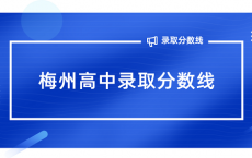 梅州高中录取分数线