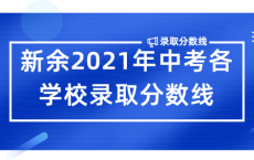 新余2021年中考各学校录取分数线